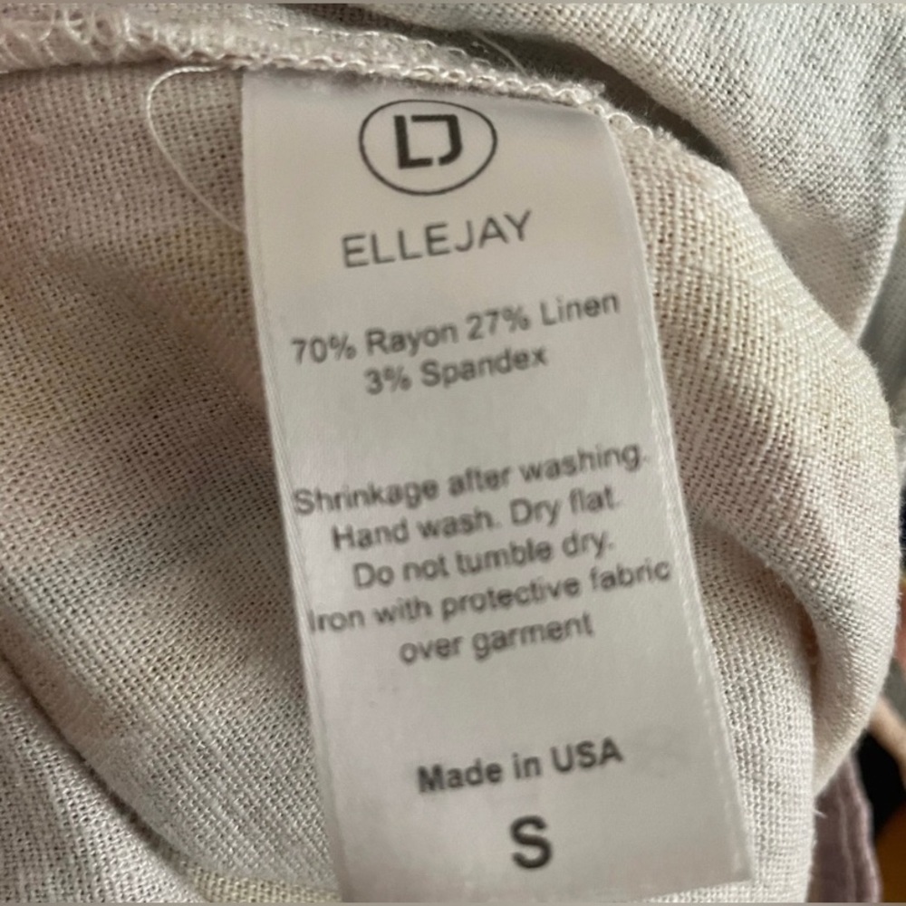 ELLEJAY | REVOLVE Linen Blend Bold Striped Pants w/ Belt Women's  size S - Picture 4 of 6